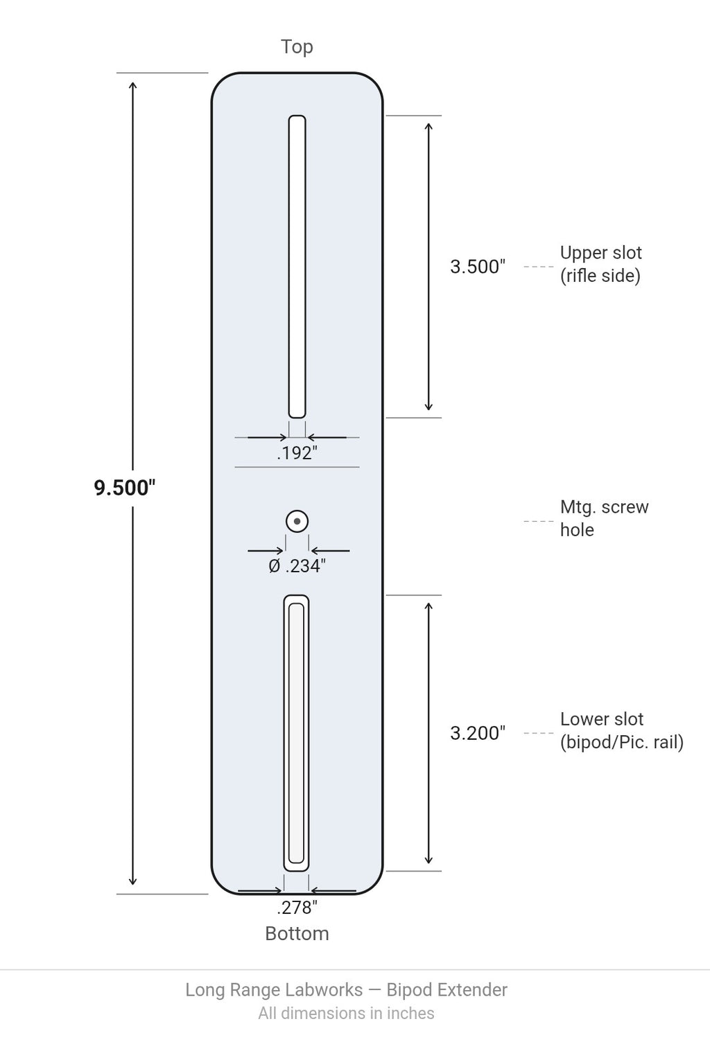 Universal Bipod Extension